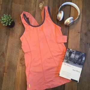 Lole coral tank top w/cross-back straps